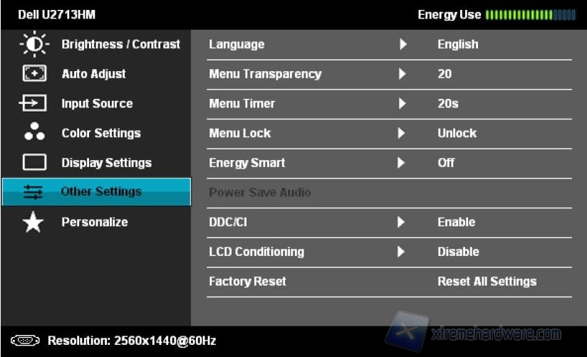 Dell U2713HM OSD 07